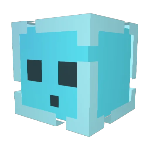 TroxairTV Minecraft avatar head, 3D render