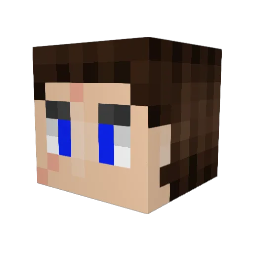 Troximal Minecraft avatar head, 3D render