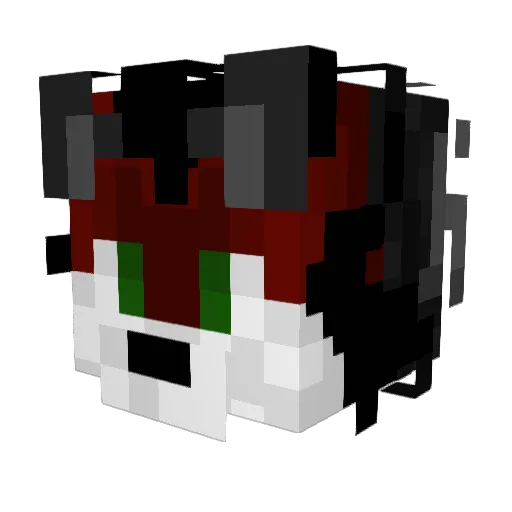 TroxyBellador Minecraft avatar head, 3D render