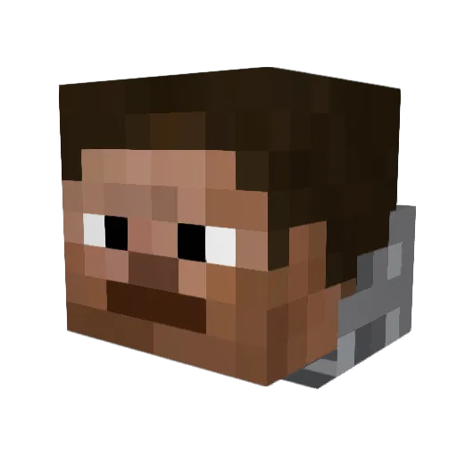 TroySan123 Minecraft avatar head, 3D render