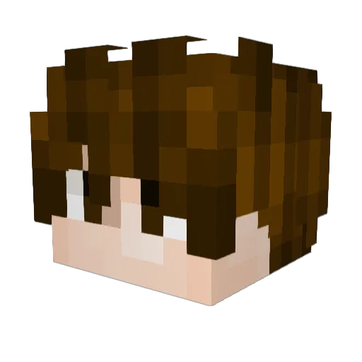 Troye_S1van Minecraft avatar head, 3D render