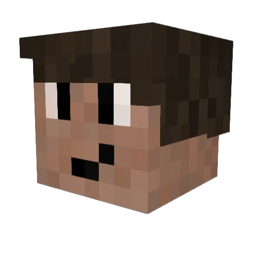 Troyven Minecraft avatar head, 3D render