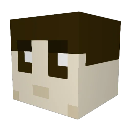 Trozarg Minecraft avatar head, 3D render