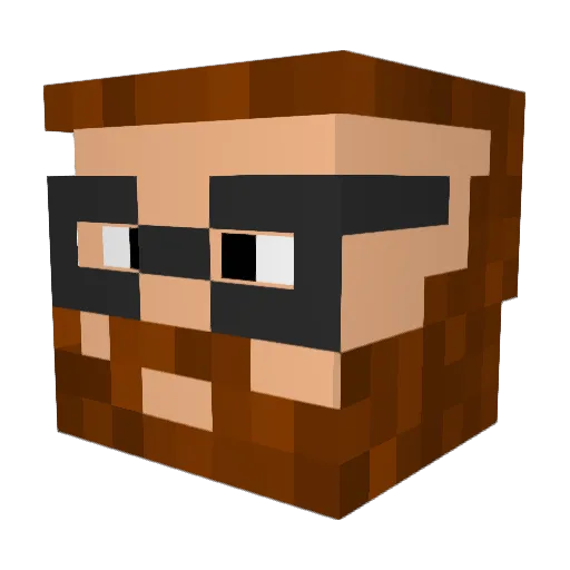 Trozzix Minecraft avatar head, 3D render