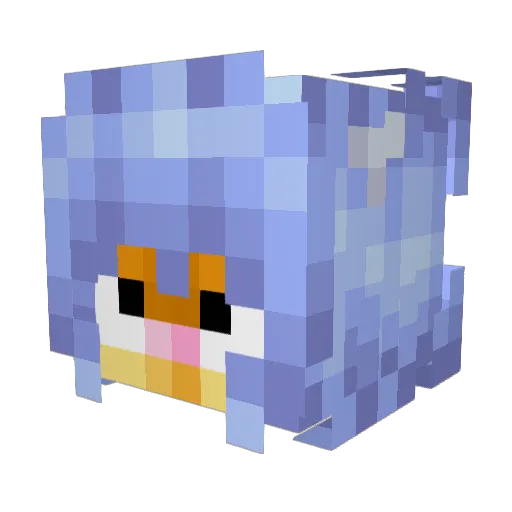 TrqpN4P Minecraft avatar head, 3D render