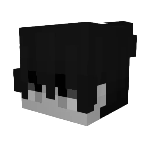 Trrles Minecraft avatar head, 3D render