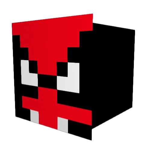 Trstnr Minecraft avatar head, 3D render