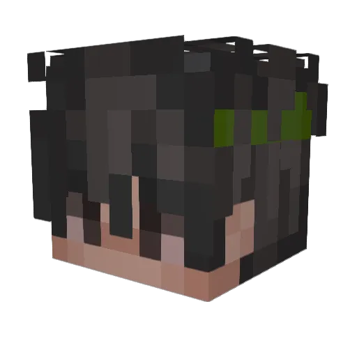 Trtx_01 Minecraft avatar head, 3D render