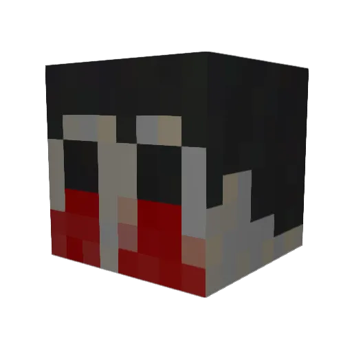 TruCloud Minecraft avatar head, 3D render