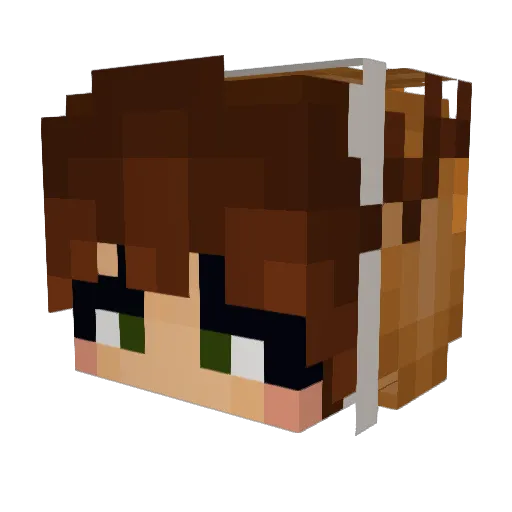 TruCowgirl Minecraft avatar head, 3D render