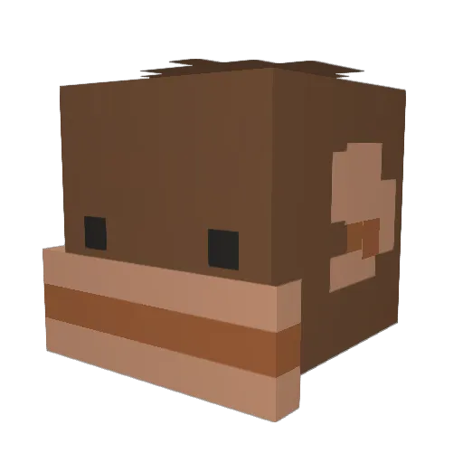 TruCubanBlood Minecraft avatar head, 3D render