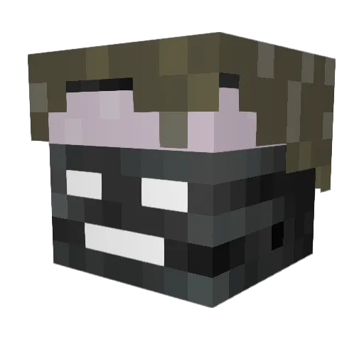 TruFex Minecraft avatar head, 3D render