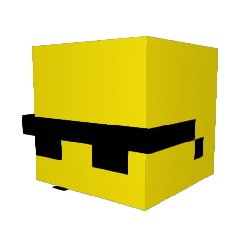 TruMatt Minecraft avatar head, 3D render