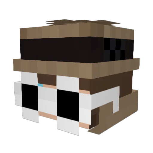TruNoirz Minecraft avatar head, 3D render