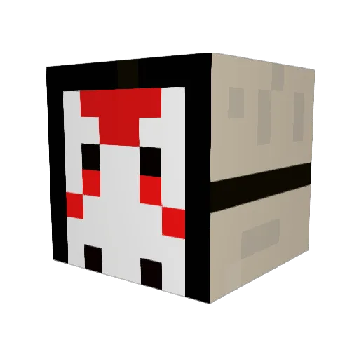 TruSanctus Minecraft avatar head, 3D render