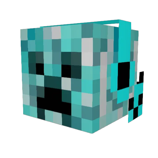Tru_Dubzy Minecraft avatar head, 3D render