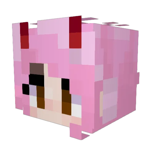 Tru_MC Minecraft avatar head, 3D render