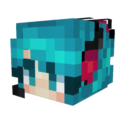 Tru_Tri Minecraft avatar head, 3D render
