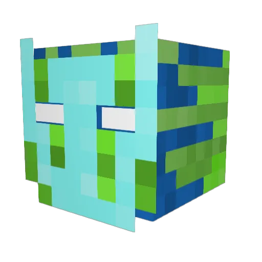 TrubleIsCool Minecraft avatar head, 3D render