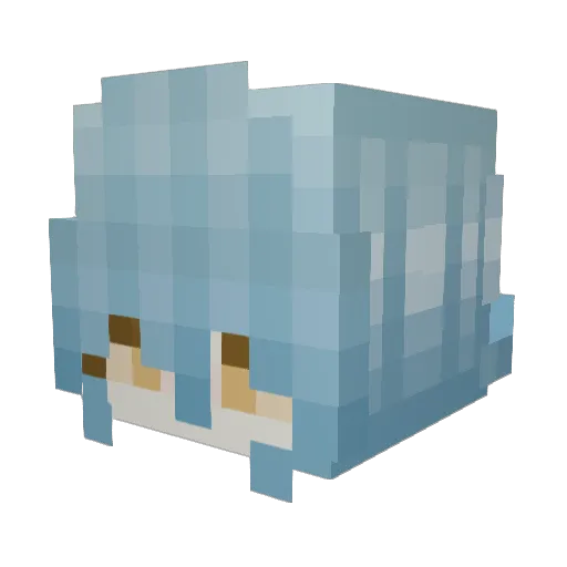 Trubooo Minecraft avatar head, 3D render