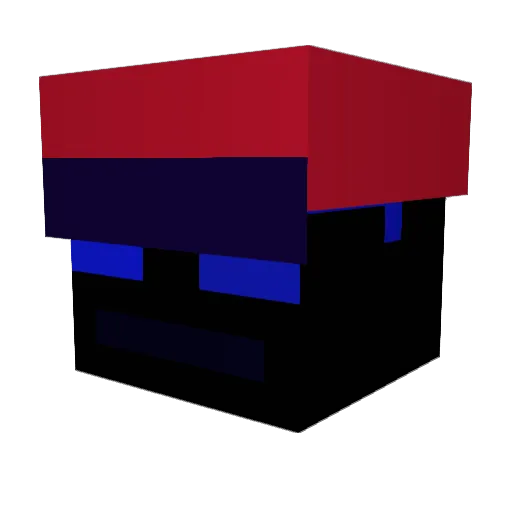 Truboprop Minecraft avatar head, 3D render