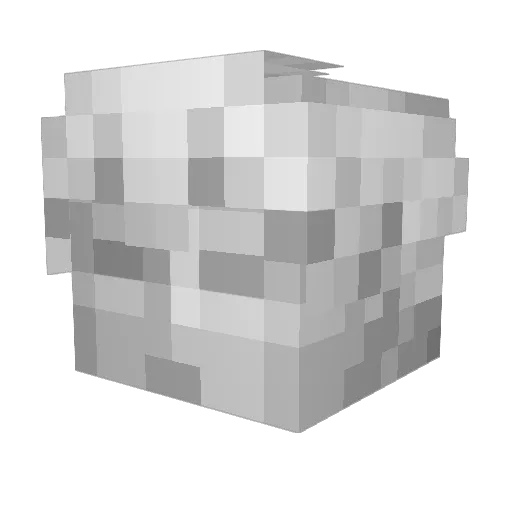 Trucal Minecraft avatar head, 3D render