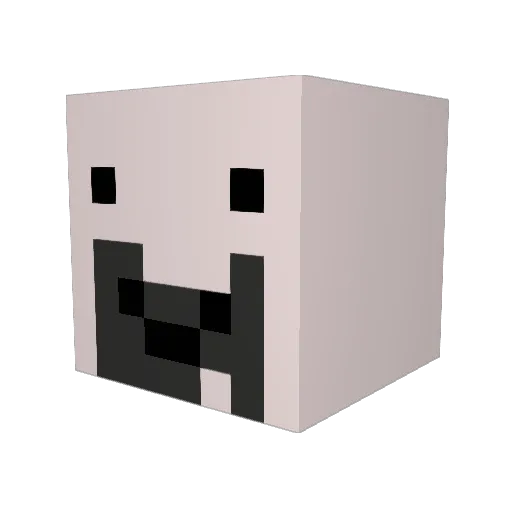 TruckDriver Minecraft avatar head, 3D render