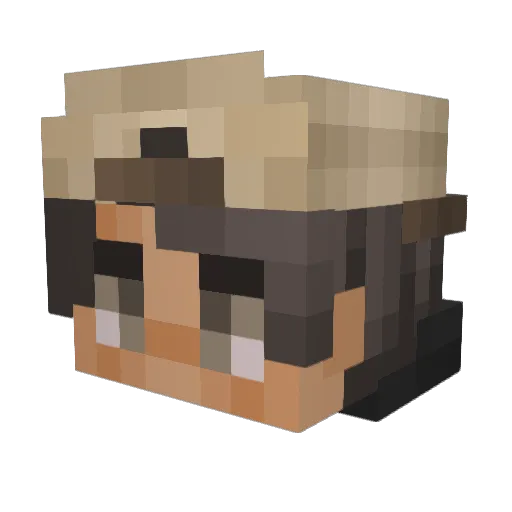 Truculence Minecraft avatar head, 3D render