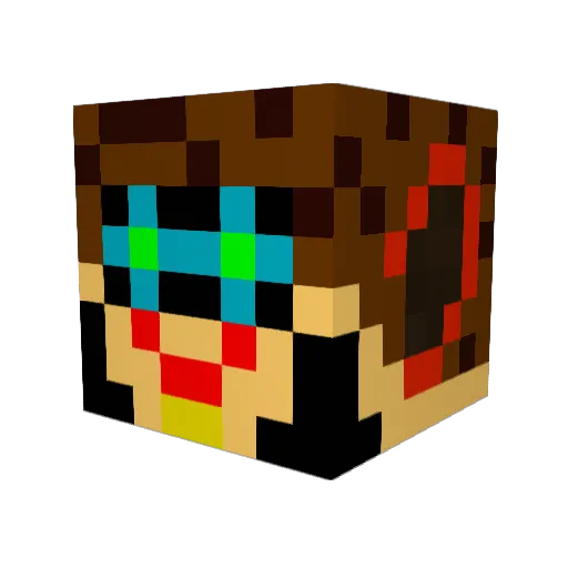 Trudge Minecraft avatar head, 3D render