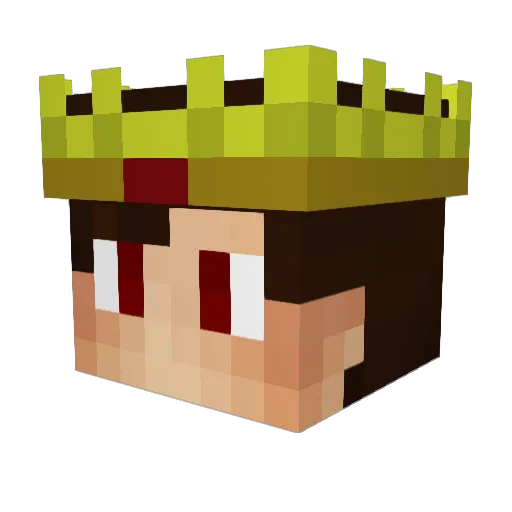 True4Diablo Minecraft avatar head, 3D render