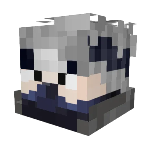 TrueAcerino Minecraft avatar head, 3D render