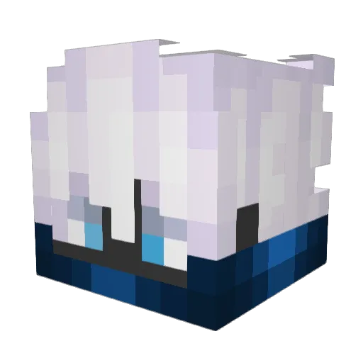 TrueAirson Minecraft avatar head, 3D render