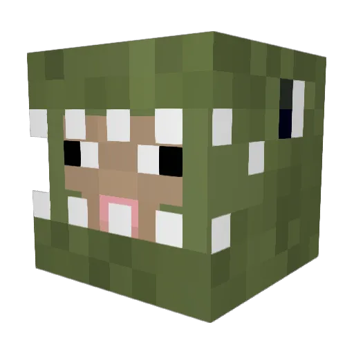 TrueBit Minecraft avatar head, 3D render