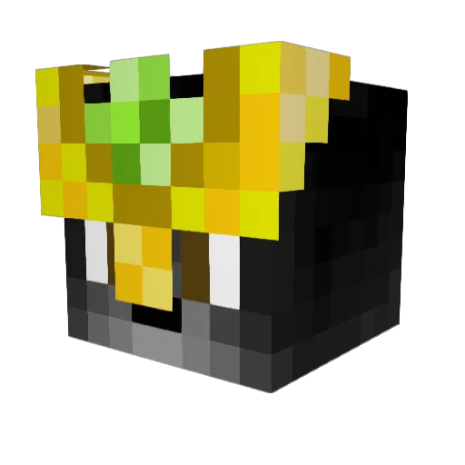 TrueCatKing Minecraft avatar head, 3D render