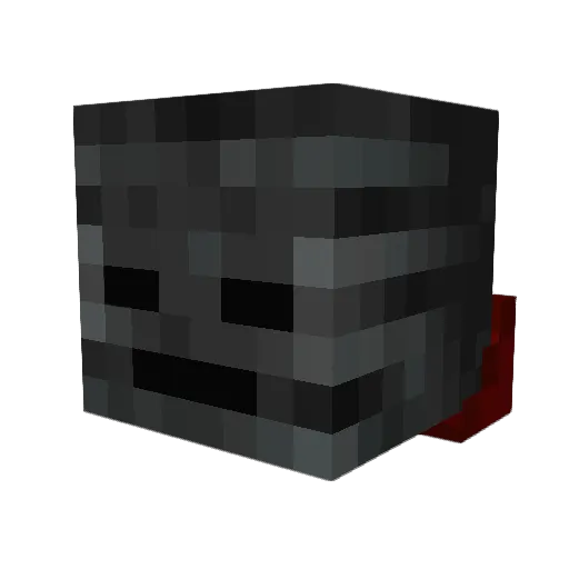 TrueCripple Minecraft avatar head, 3D render