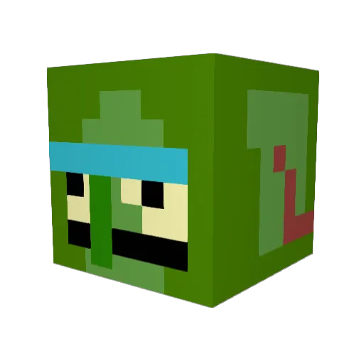 TrueElephant9 Minecraft avatar head, 3D render