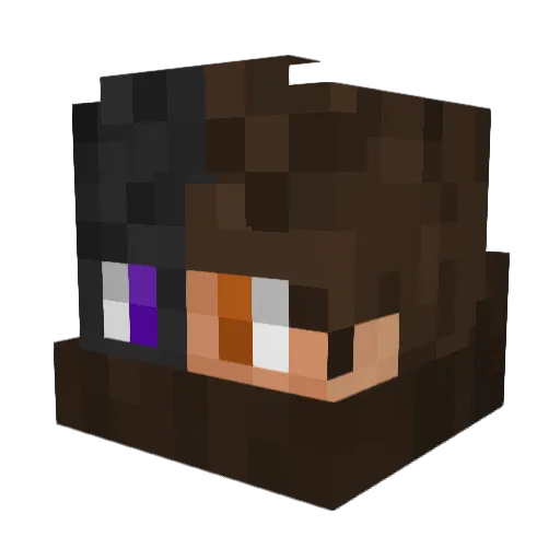 TrueEnderSoul Minecraft avatar head, 3D render