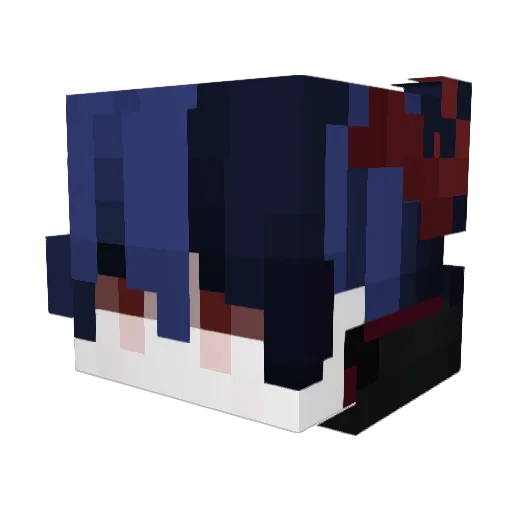 TrueEvil1 Minecraft avatar head, 3D render