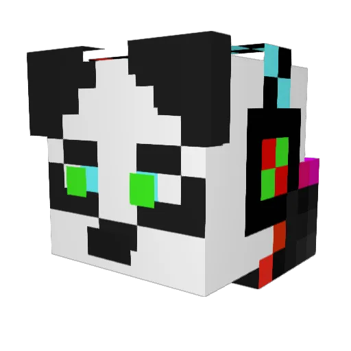 TrueExodus7 Minecraft avatar head, 3D render