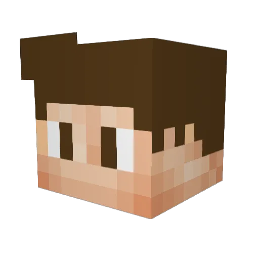 TrueFaze Minecraft avatar head, 3D render