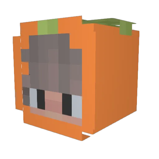 TrueG9408 Minecraft avatar head, 3D render