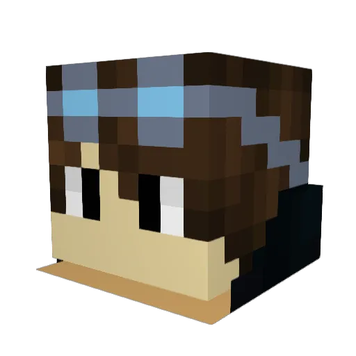 TrueGamer_Z Minecraft avatar head, 3D render