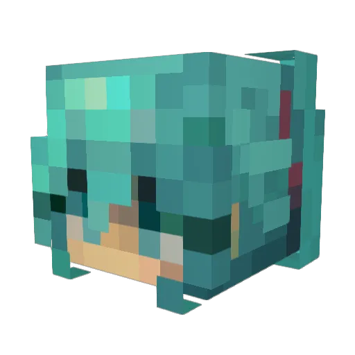 TrueGeneX Minecraft avatar head, 3D render
