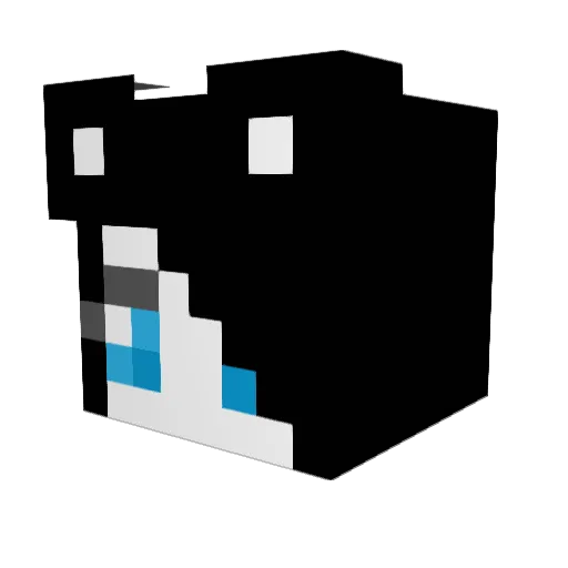 TrueHunt Minecraft avatar head, 3D render