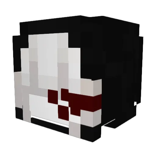 TrueIsaac Minecraft avatar head, 3D render