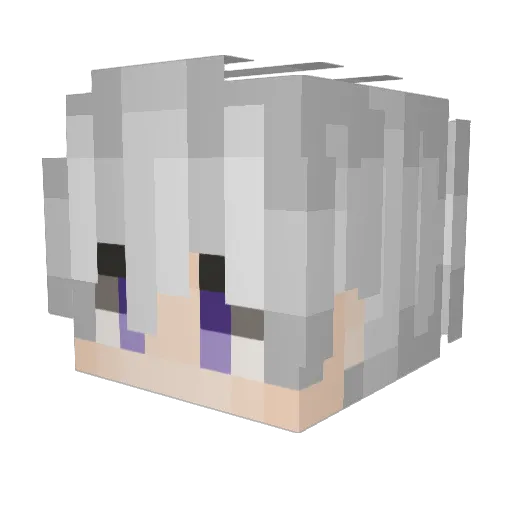 TrueItsukiLover Minecraft avatar head, 3D render