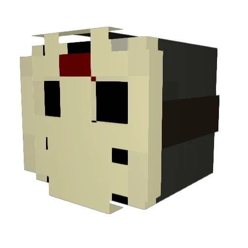 TrueKattknights Minecraft avatar head, 3D render