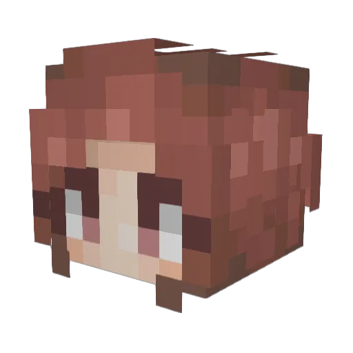 TrueLetDown Minecraft avatar head, 3D render