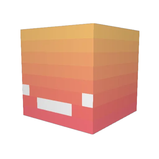 TrueLucyy Minecraft avatar head, 3D render