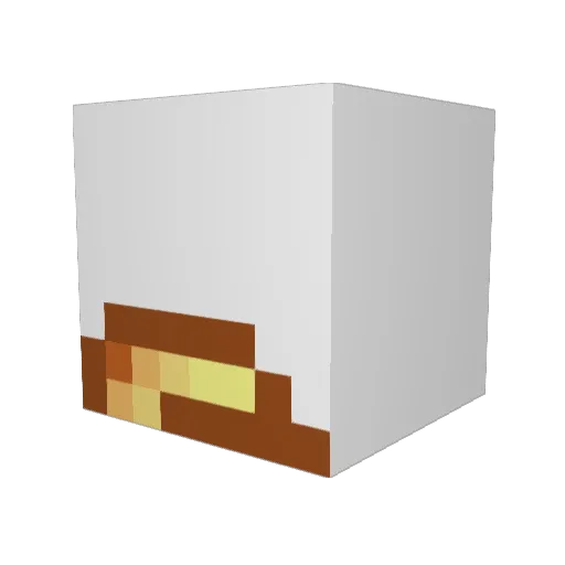 TrueLyos Minecraft avatar head, 3D render